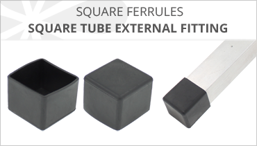 BLACK SQUARE EXTERNAL TUBE FERRULES